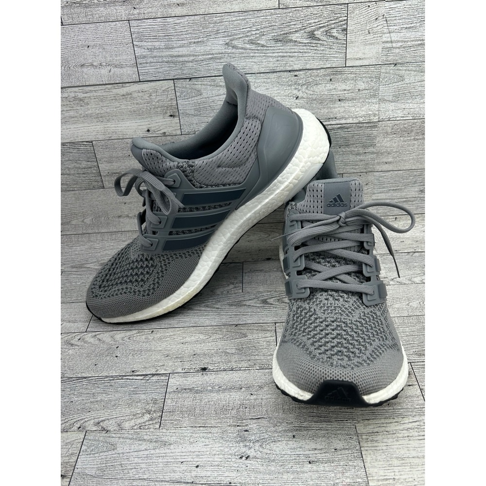 adidas Men's Ultra Boost Gray and White